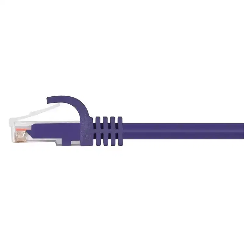 Monoprice Cat6 Ethernet Patch Cable - 14 Feet - Purple | Network Internet Cord - RJ45, Stranded, 550Mhz, UTP, Pure Bare Copper Wire, 24AWG - Flexboot