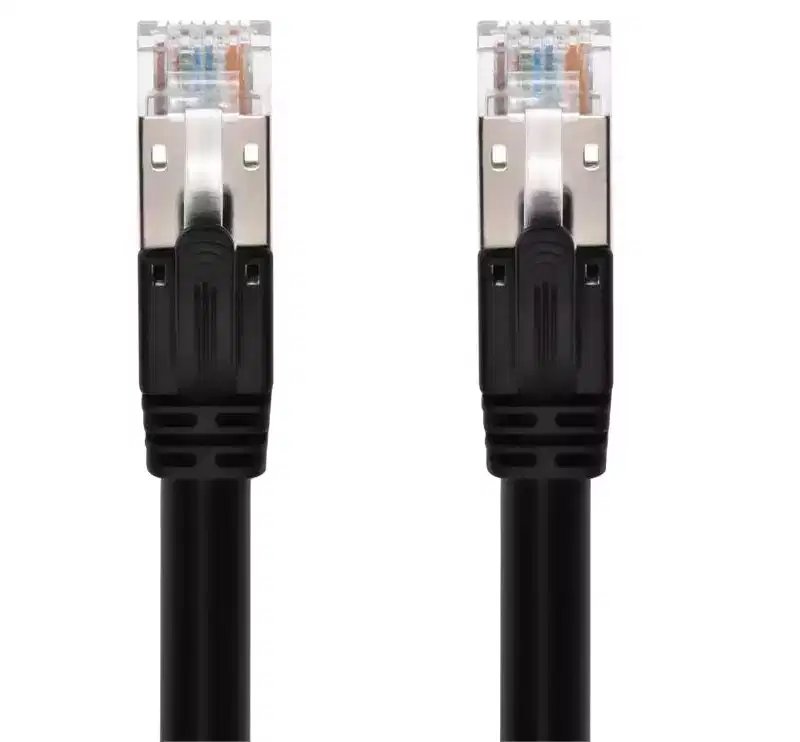Monoprice Cat6A PoE Patch Cable - 10ft - Black, 100W, PoE ++ (IEEE 802.3af/at/bt), UTP, 22AWG, 500MHz, Pure Bare Copper, Shielded RJ45, Ethernet Cable