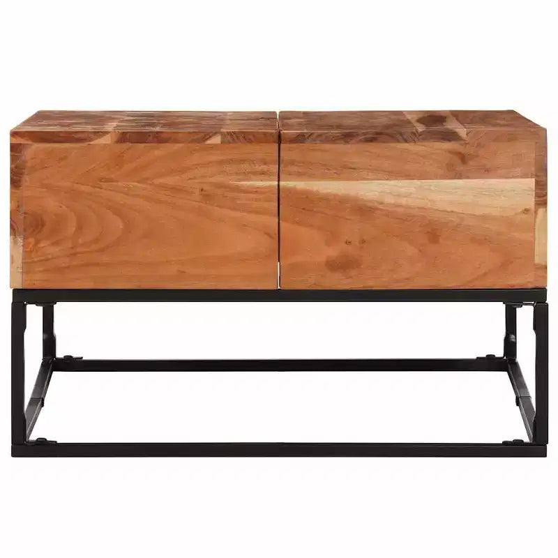 vidaXL Coffee Table Rough mango wood Rough mango wood Medium