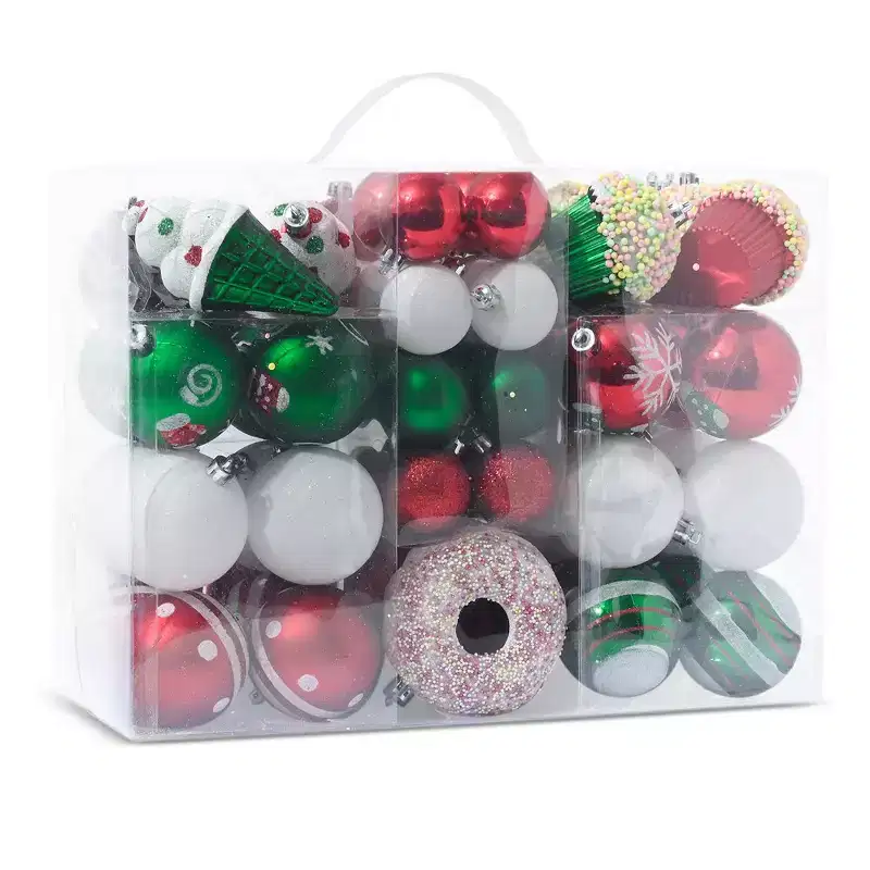 R N' D Toys Candycane Ornament Set  Christmas Candy Cane Shatterproof Balls and Candy Hanging Ornaments for Indoor or Outdoor Christmas Tree
