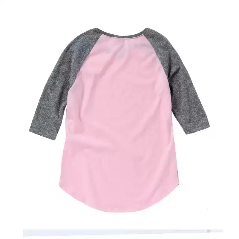 Girls' - Instant Message - Off Road Vehicle Stripes Shirt Tail Raglan Graphic T-shirt
