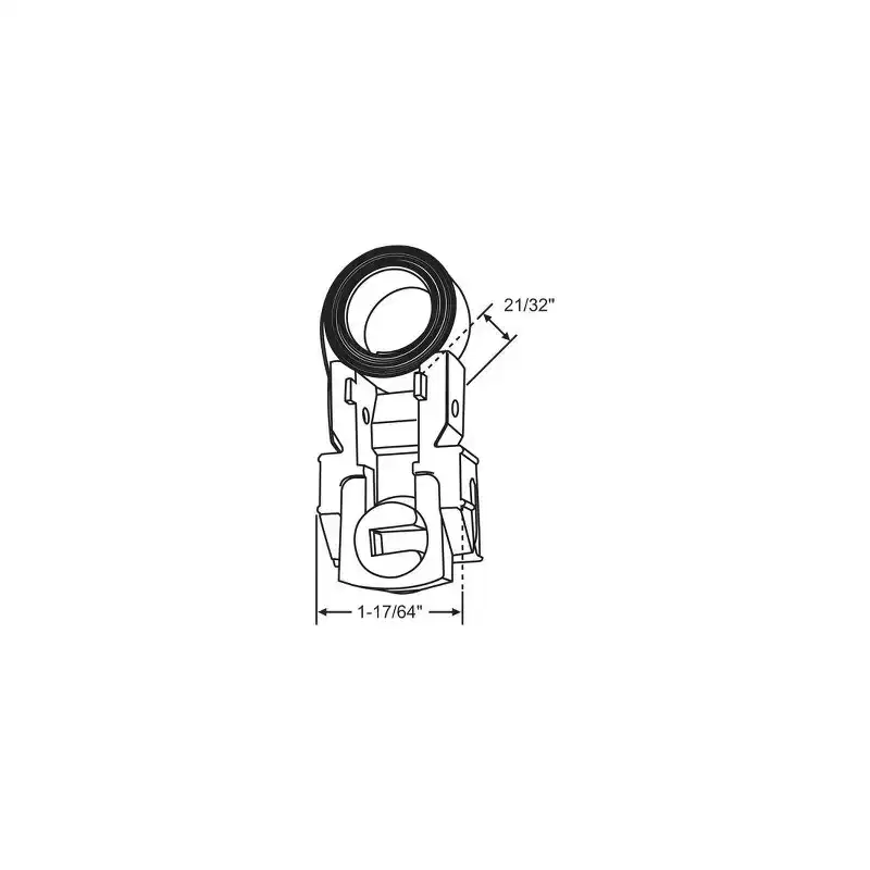 Brixwell 96-M7f Constant Force Window Balance Single Coil Plastic with Metal Material 1-17/64 Width 21/32 Thickness White Finish