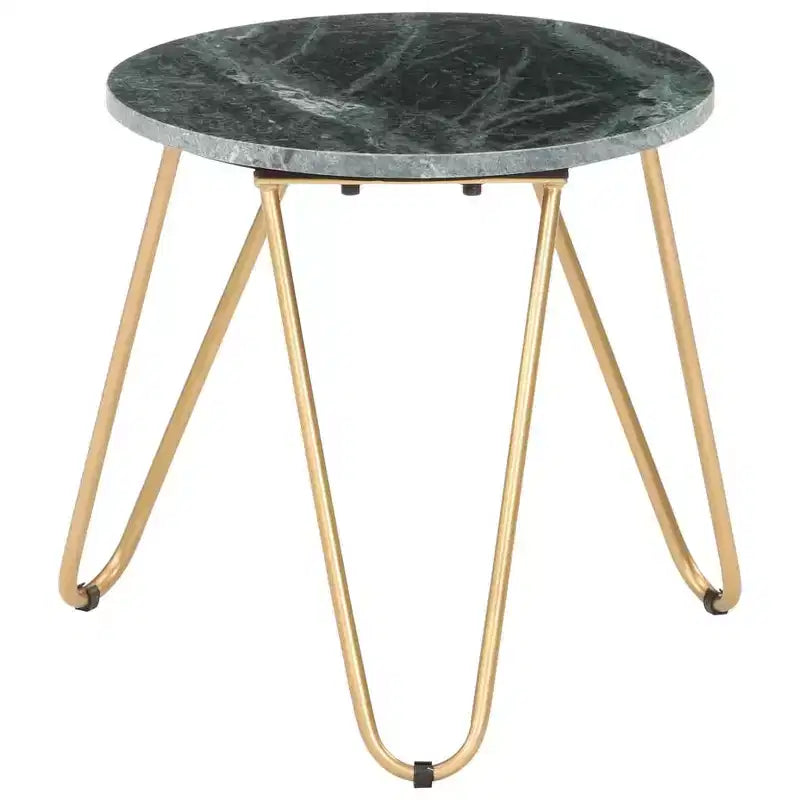 vidaXL Coffee Table End Table Side Sofa Table Real Stone with Marble Texture