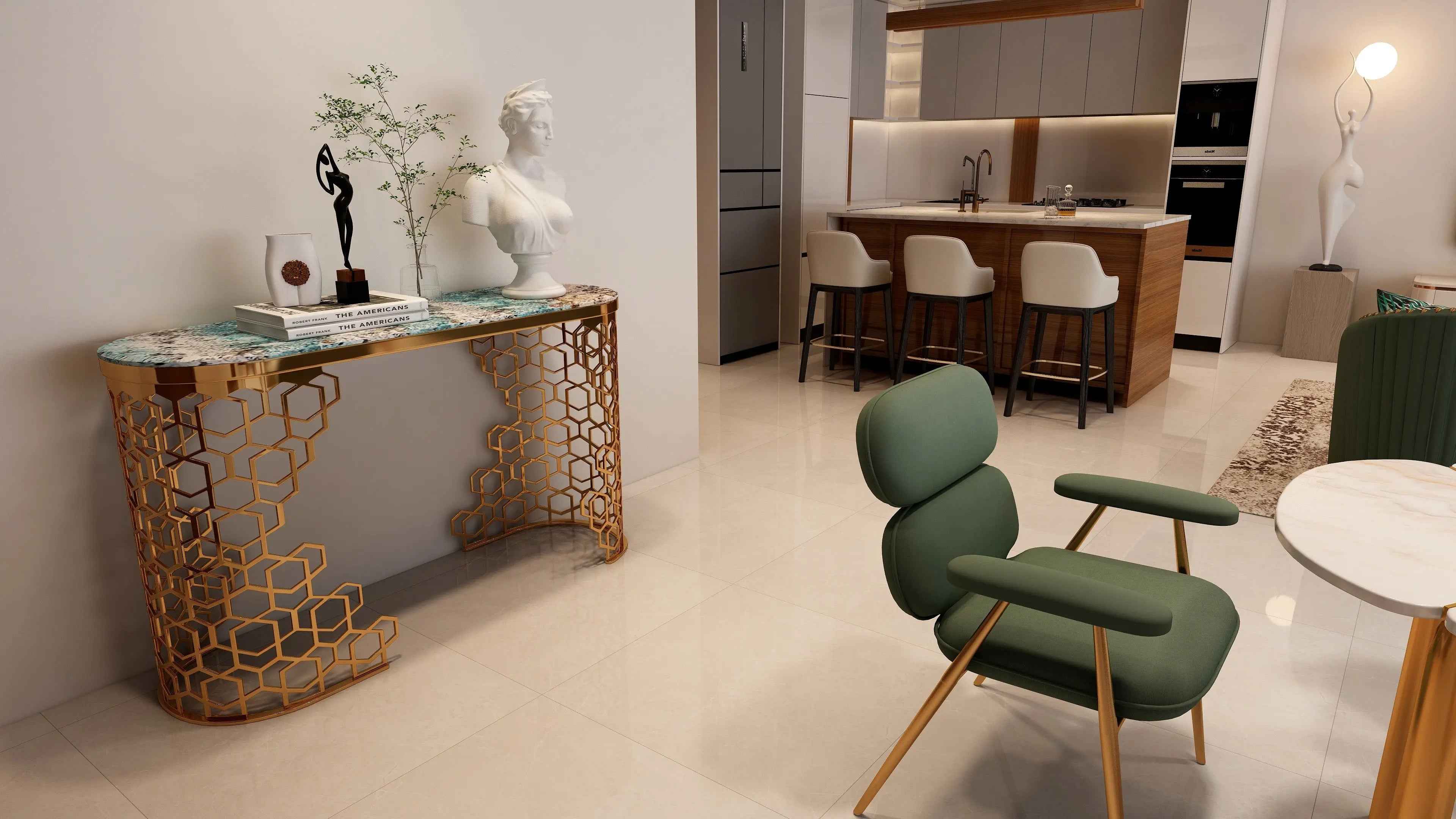 Stylish Foyer Furniture Console Table for Entryway