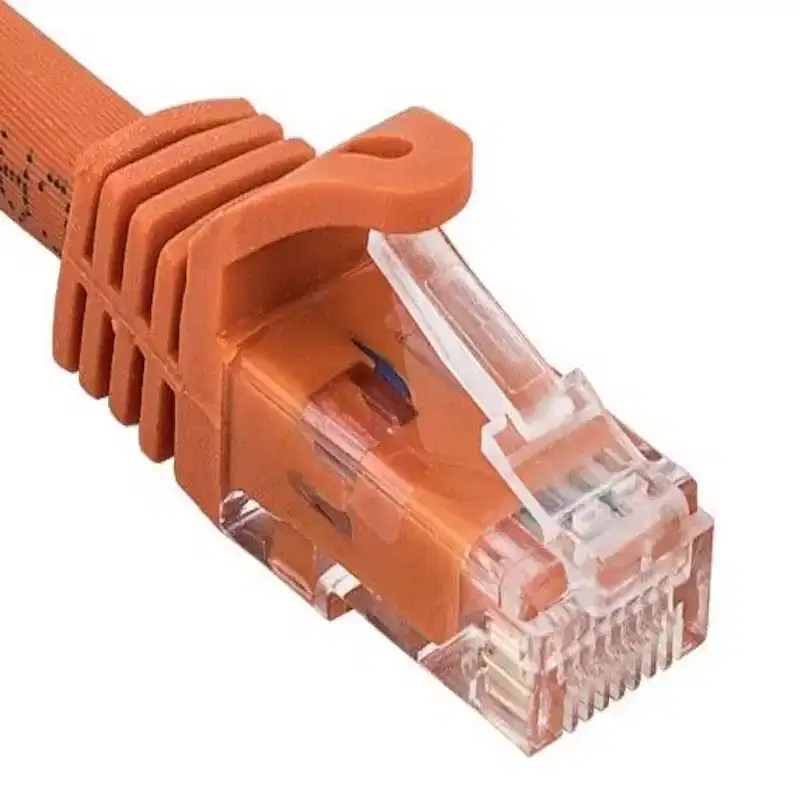 SANOXY Cables and Adapters; 0.5ft Cat6a 600 MHz UTP Snagless Ethernet Network Patch Cable, Orange