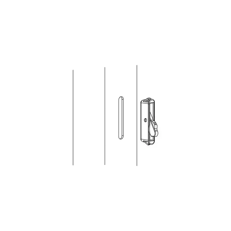 Brixwell Double Hung Vent Lock Single Action, Plastic Material, 1-7/8 Length, 9/16 Width, 2 Face Plate Length, Window Sash Hardware, Tan Finish