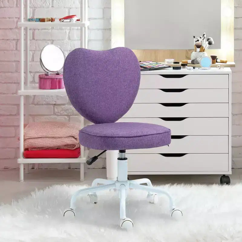 Heart Love Shaped Back Design Office Chair with Adjustable Height