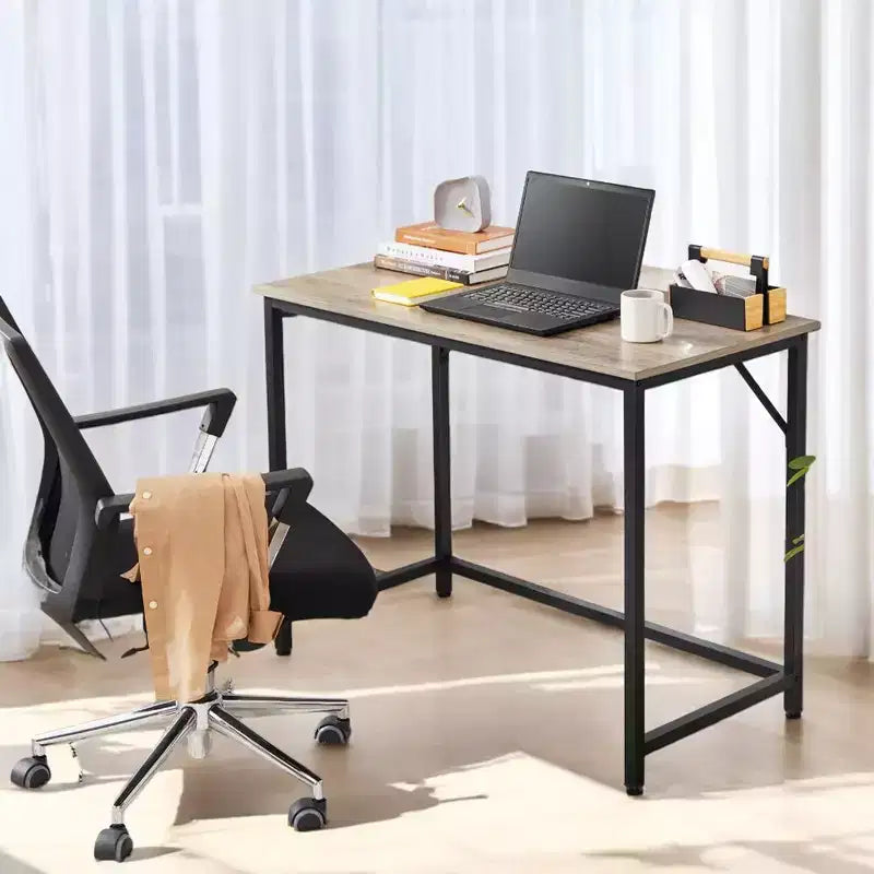 VASAGLE 39-Inch Computer Writing Desk, Home Office Small Study Workstation, Industrial Style PC Laptop Table, Steel Frame