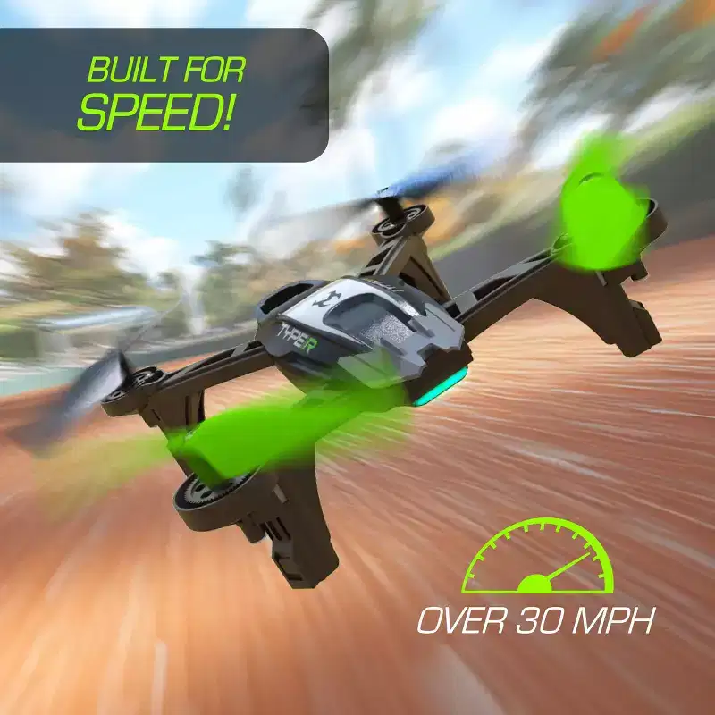 Sky Viper Type-R Performance Racing Drone: Remote Control, Beginner Skill Level, USB-C Connection, Outdoor Use