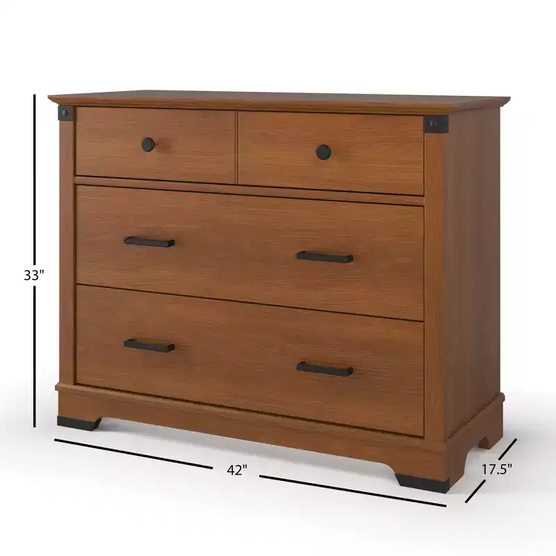 Child Craft Redmond Full Panel Crib, Changing Table Dresser & Chest 4 Piece Nursery Set