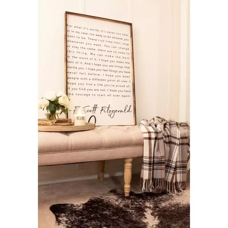 Classic Tufted Upholstered Bench