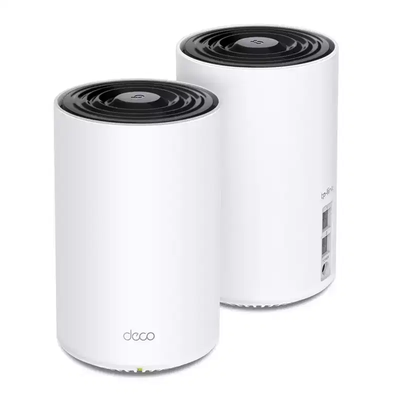 TP-Link Deco Tri-Band Mesh Wi-Fi 6 System (Deco X68) Whole Home Wireless Routers and Extenders 2-Pack White Manufacturer Refurbished
