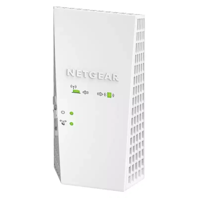 Netgear AC1900 Mesh WiFi Range Extender Essential Edition - White (EX6400): Universal Ethernet Port, WPA2 Security
