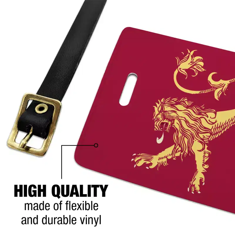 Game Of Thrones Lanister Sigil Luggage ID Tags Set of 2