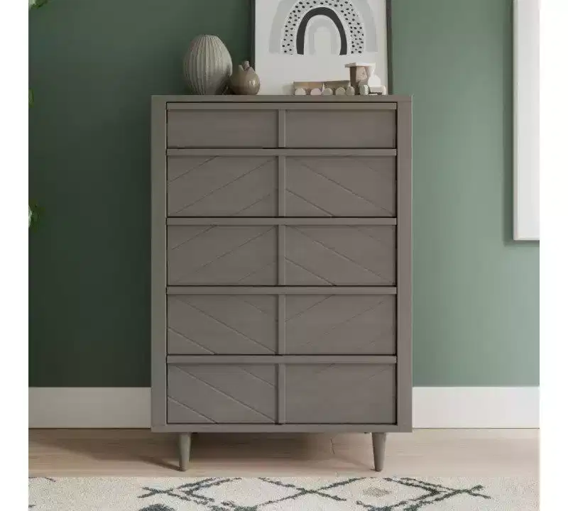 Child Craft Surrey Hill Crib, Dresser and Chest Nursery Set, 3-Piece, Includes 4-in-1 Convertible Crib, Dresser, and Chest