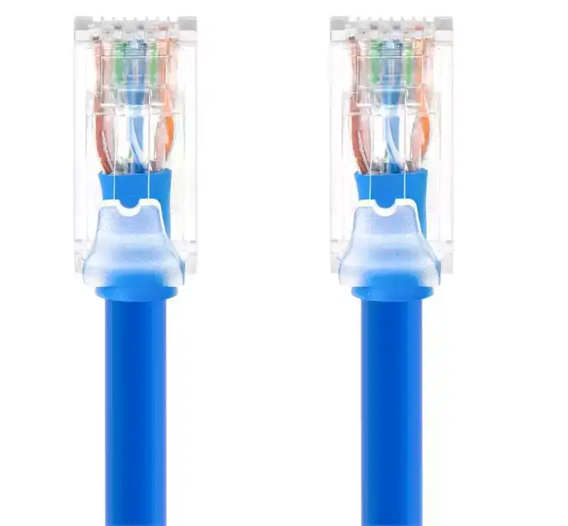 Monoprice Cat6A Component Level Patch Cable - 7ft - Blue, UTP, 24AWG, 500MHz, Pure Bare Copper, Snagless RJ45, Ethernet Cable - Micro SlimRun Series