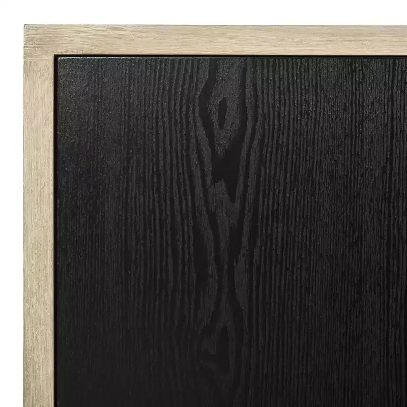 Jeralyn Sideboard - FOX4232 - Light Oak/Black - Safavieh Couture
