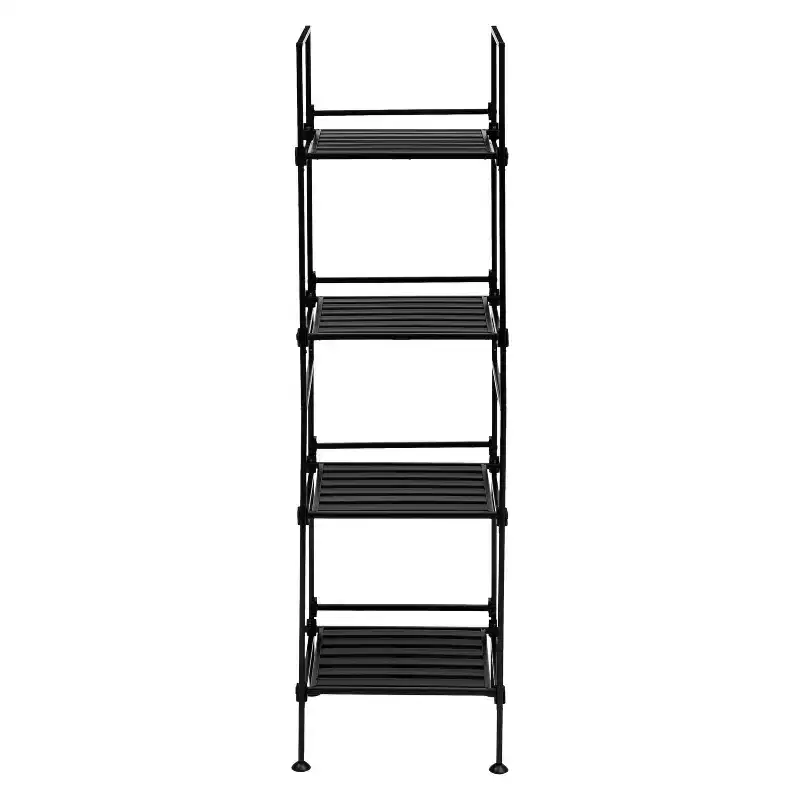 Organize It All 4 Tier Resin Ebonize Collection Square Shelf