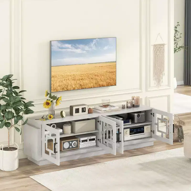 Farmhouse TV Stand for TVs up to 75