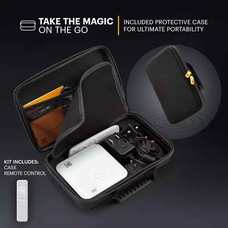 Kodak Luma 350 Smart Projector, Portable Pico Projector with Carrying Case, Tripod & Remote