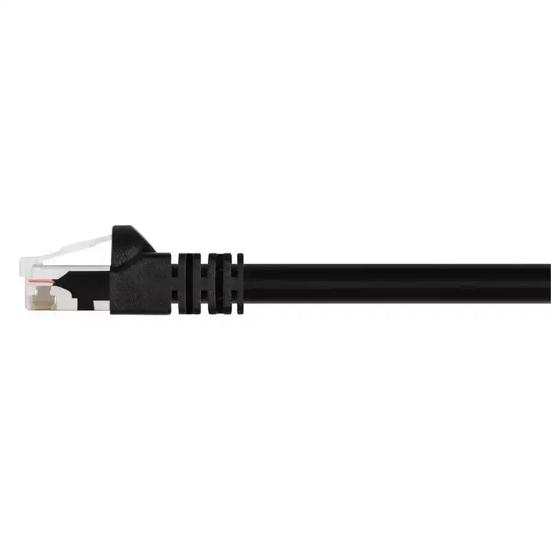 Monoprice Cat5e Ethernet Patch Cable - 2 Feet - Black | Network Internet Cord - RJ45, Stranded, 350Mhz, UTP, Pure Bare Copper Wire, 24AWG
