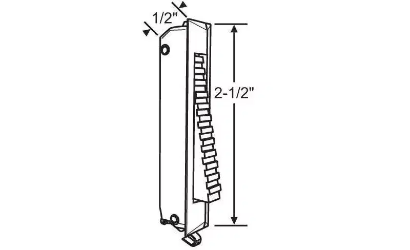 Brixwell Vent Lock Zinc Alloy 2-1/2 Length 1/2 Width Window Hardware Component for Sliding Window Security and Vent Control White Finish