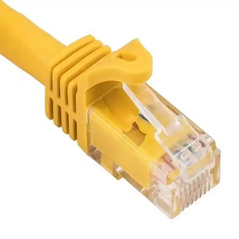 SANOXY Cables and Adapters; 50ft Cat6a 600 MHz UTP Snagless Ethernet Network Patch Cable, Yellow