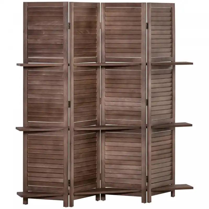 4 Panel Room Divider, Portable Privacy Screen