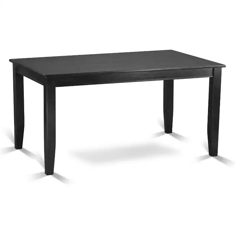 HomeStock Belmont Dinette Table Set - Kitchen Table And Dining Chairs, Black