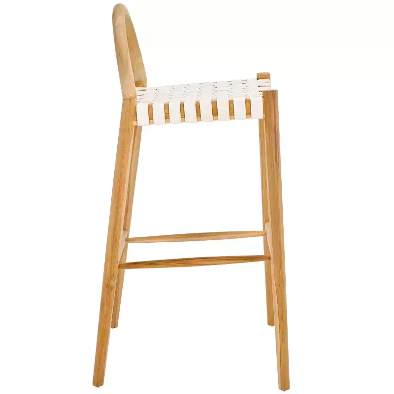 Rhyan Bar Stool - BST1204A - White/Natural - Safavieh