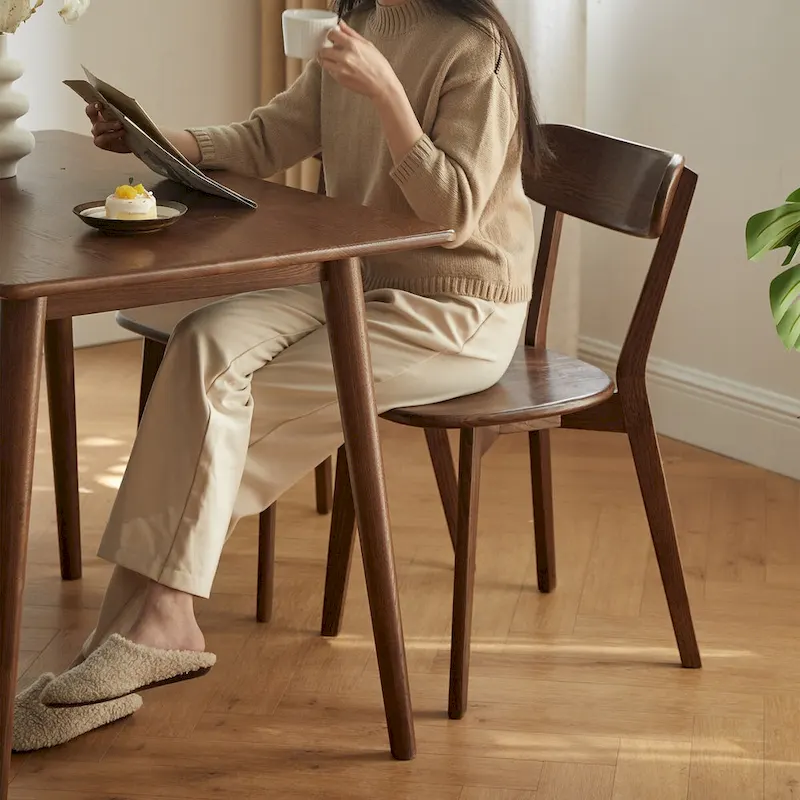 Solid Oak Wood Dining Chair