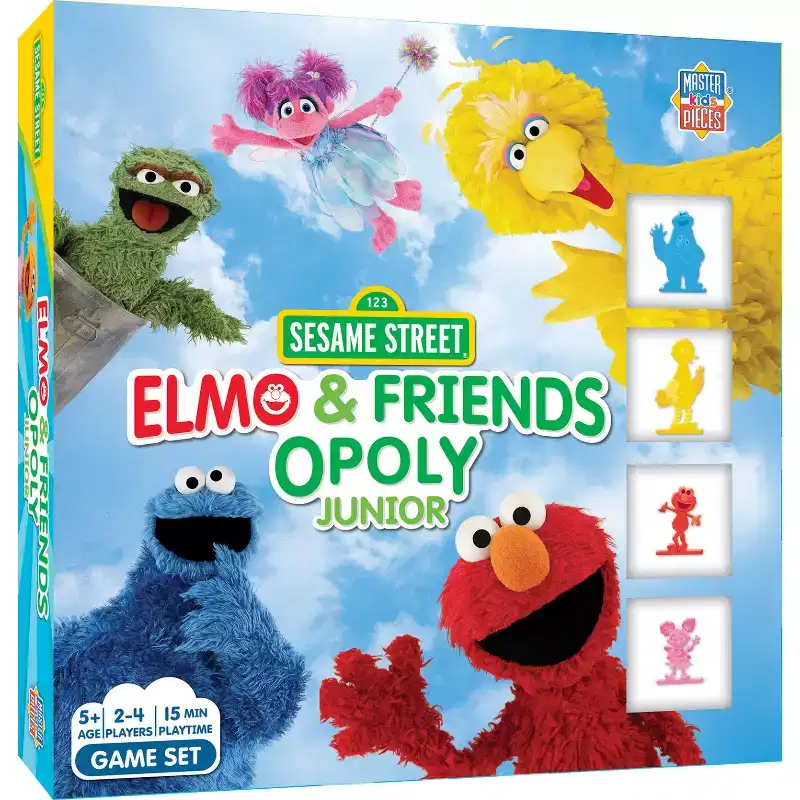MasterPieces Kids & Family Board Games Sesame Street Elmo & Friends Opoly Junior