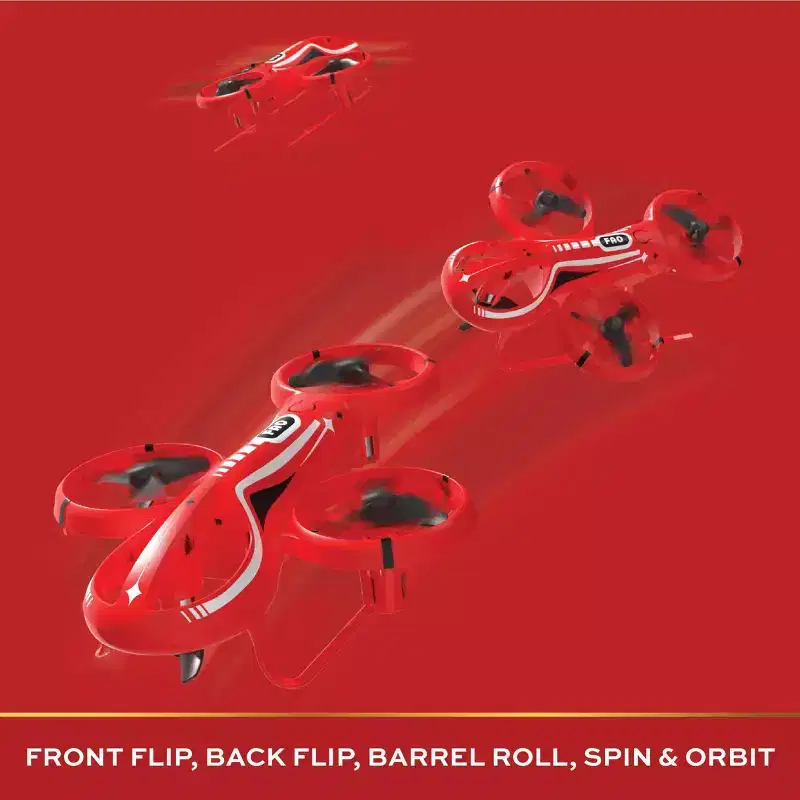 FAO Schwarz RC X-Treme Aero High Performance Vehicle - 7pc: Starter Drone with Gyroscopic Stabilization, USB-C Rechargeable Remote Control, Indoor Use