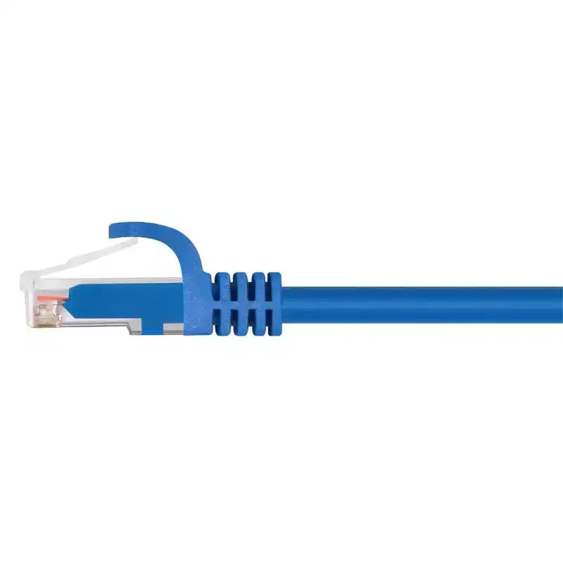 Monoprice Cat6 Ethernet Patch Cable - 10 Feet - Blue (12 pack) Snagless RJ45, Stranded, 550MHz, UTP, Pure Bare Copper Wire, 24AWG - Flexboot Series