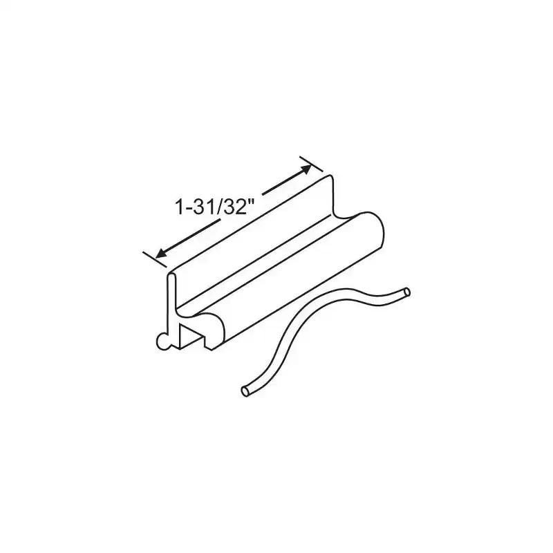 Brixwell Slider Spring Latch Window Sash Handle Plastic 1-31/32 Length For Sliding Windows White Finish