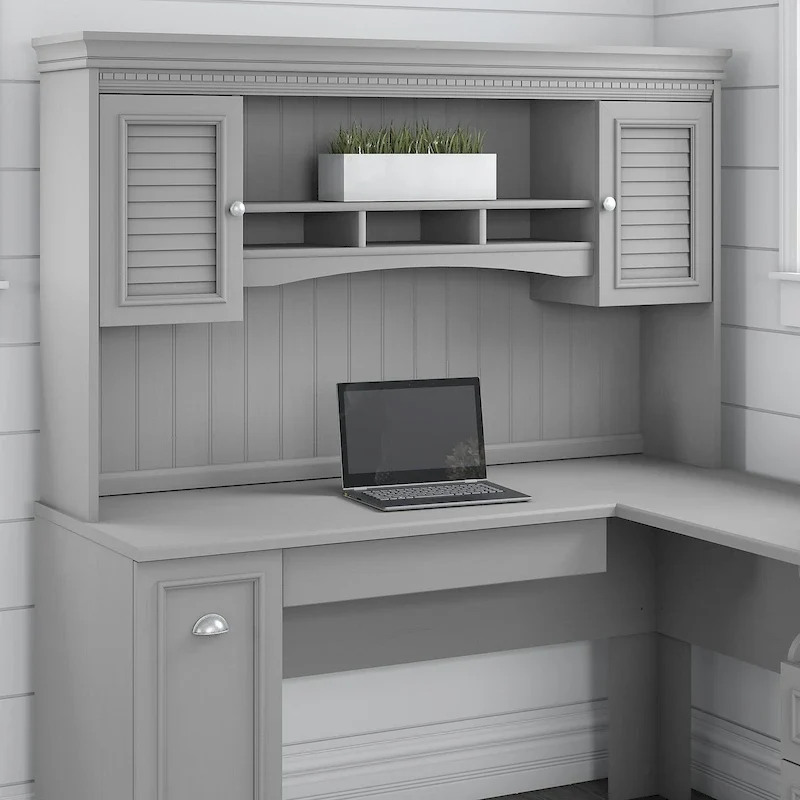 Fairview 60W Hutch for L Shaped Desk by Bush Furniture