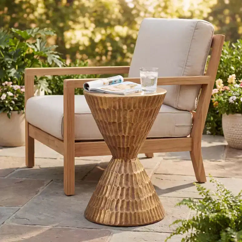 Christopher Knight Home Nisha Modern Patio/Indoor Lightweight Concrete Side Table
