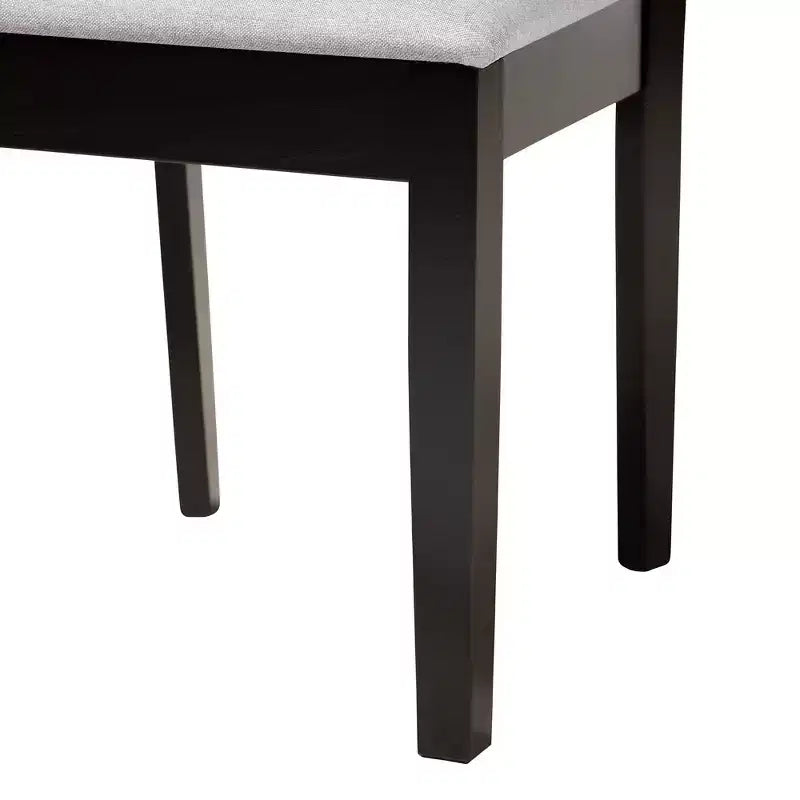 Baxton Studio Karel Modern Fabric and Wood Dining Set