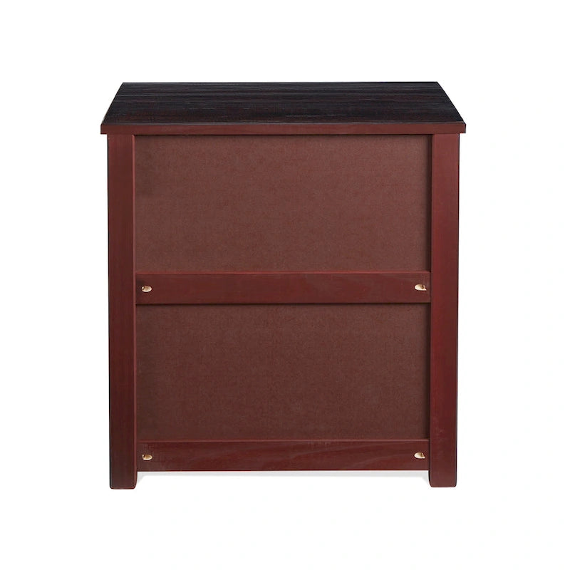 3-Drawer Solid Pine Nightstand