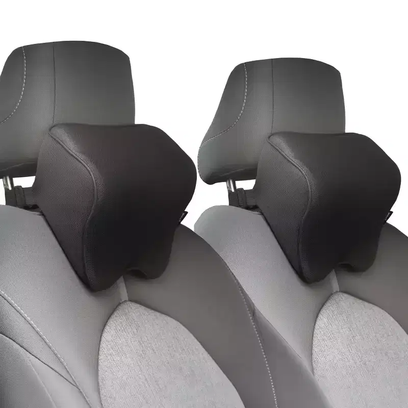 Stalwart Car Headrest Pillow 2-Pack, Black