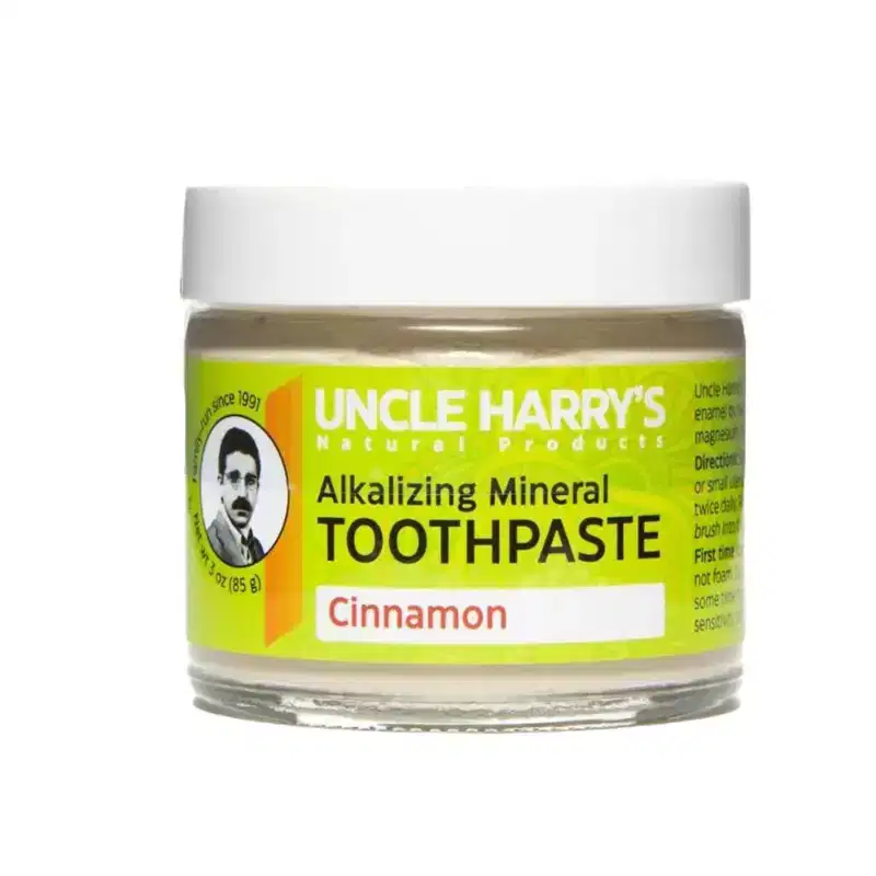 Uncle Harry's Cinnamon Remineralizing Toothpaste | Natural Whitening Toothpaste Freshens Breath & Promotes Enamel | Vegan Fluoride Free Toothpaste