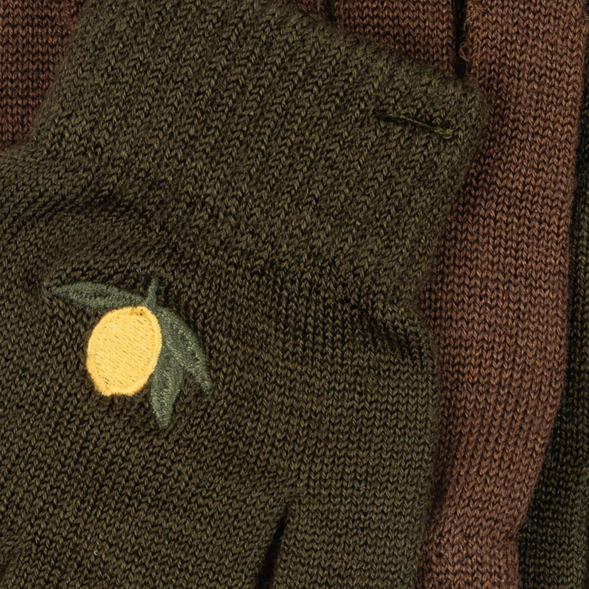 Cosy Green Wool Blend Finger Gloves with Elasticated Rib Cuffs for Nursery & School