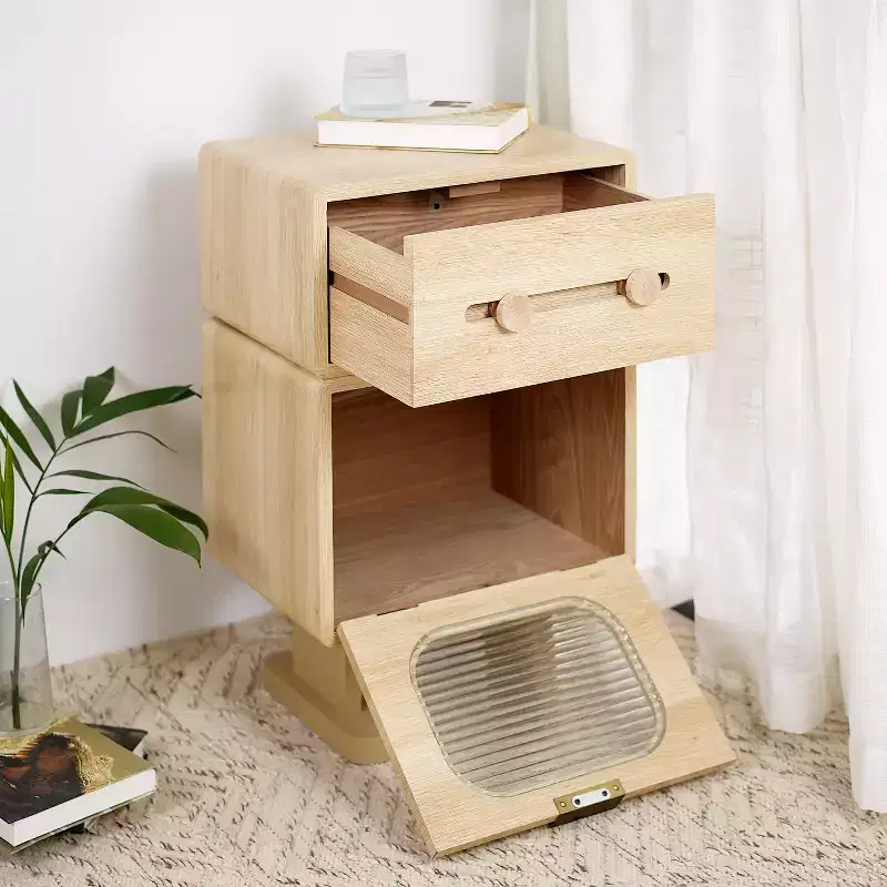Christopher Knight Home Amata Robot-Inspired Side Table with Rotating Top