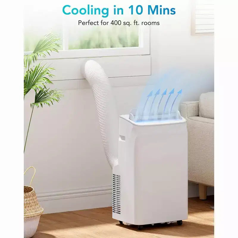 Portable Air Conditioner, 12000 BTU Stand Up AC Unit with Fan and Dehumidifier, Cools Rooms Up to 400 sq ft for Home Office Bedroom