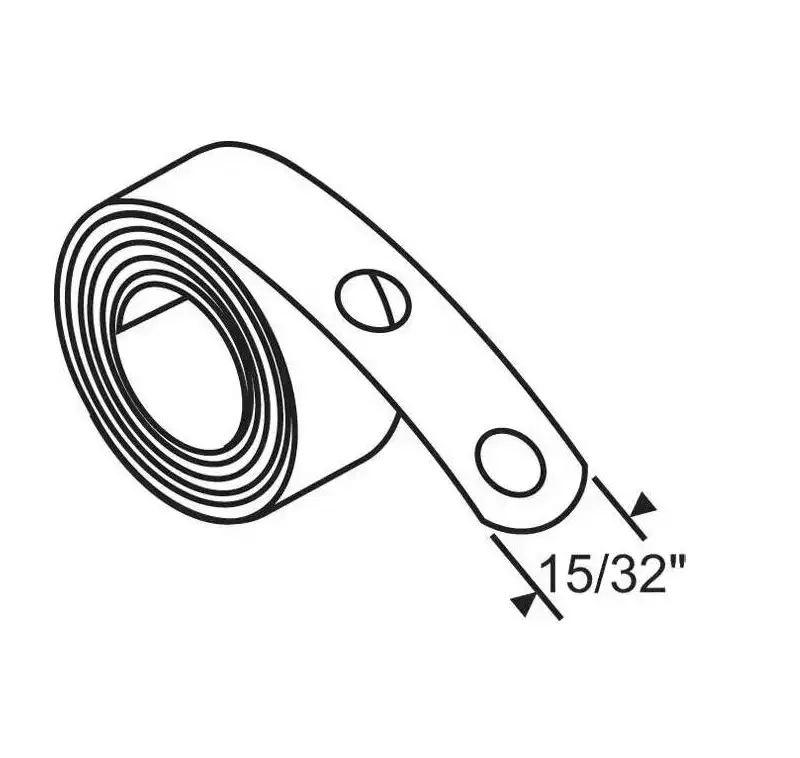 Brixwell 96CR-5 Roller Tilt Coil Spring 7 lb 15/32 inch End Width Coiled Design for Tilt Balance Systems