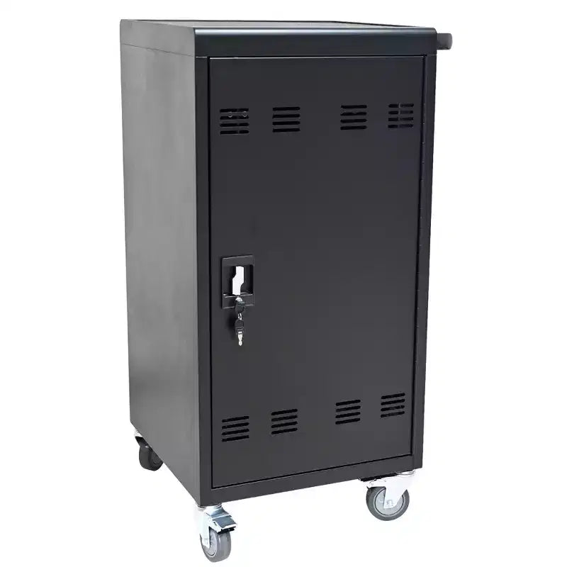 45-Device Mobile Charging Cart with Lock & Key, 4 Caster Tablet Laptop Charging Station for Classroom & Office