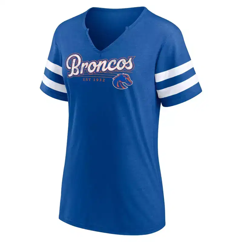 NCAA Boise State Broncos Women's V-Neck Notch T-Shirt