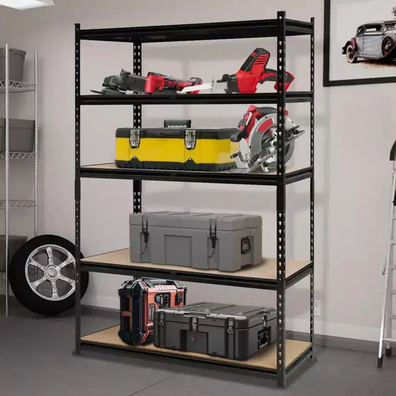 5-Tier Heavy Duty Metal Garage Shelving Unit, Adjustable, 2500 lb, Warehouse Storage