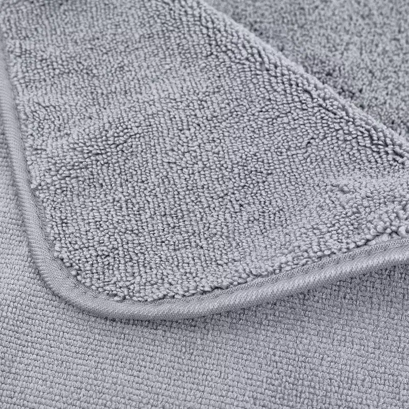 Microfiber Quick Dry Lint Free Bath Towel, 57x30in, 4 - Pack Gray