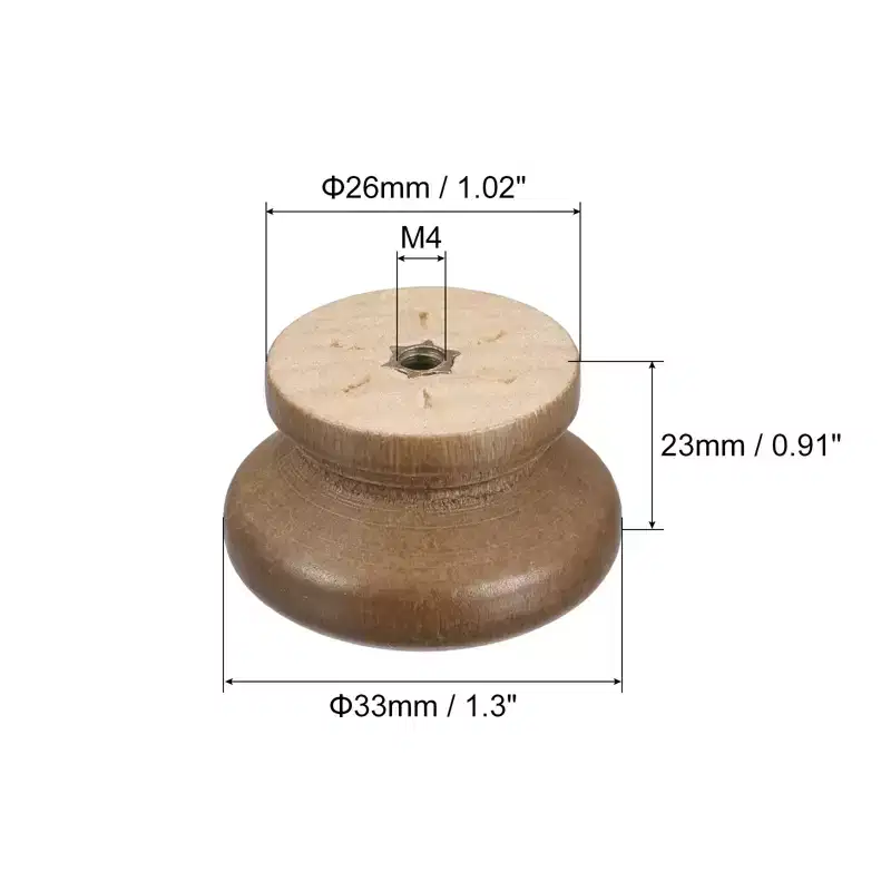 Unique Bargains Wood Corrosion-Resistant Dressing Table Cabinet Knob 15 Pcs